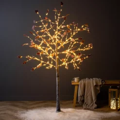 EMINZA Alberi Luminosi-Albero luminoso 480 LED (H180 cm) Betulla Cressy