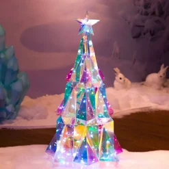 KAEMINGK Decorazioni E Oggetti Natalizi|Oggetti Decorativi E Illuminati-Albero luminoso 60 LED (H51 cm) Ice Bianco freddo