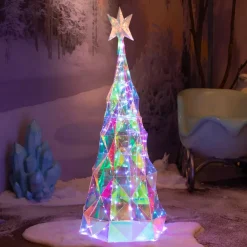 EMINZA Decorazioni E Oggetti Natalizi|Oggetti Decorativi E Illuminati-Albero luminoso 120 Micro LED (H110 cm) Ice Bianco freddo
