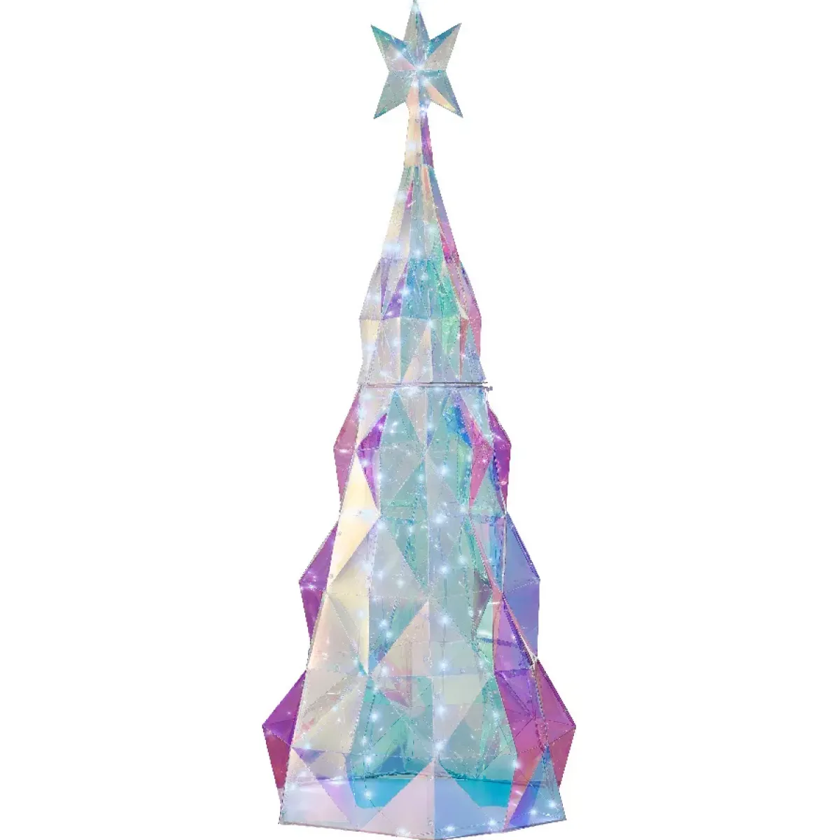 EMINZA Decorazioni E Oggetti Natalizi|Oggetti Decorativi E Illuminati-Albero luminoso 120 Micro LED (H110 cm) Ice Bianco freddo