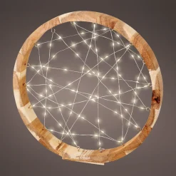 KAEMINGK Oggetti Decorativi E Illuminati|Decorazioni E Oggetti Natalizi-Anello luminoso a pile 97 LED (D32 cm) Astro in Bianco caldo