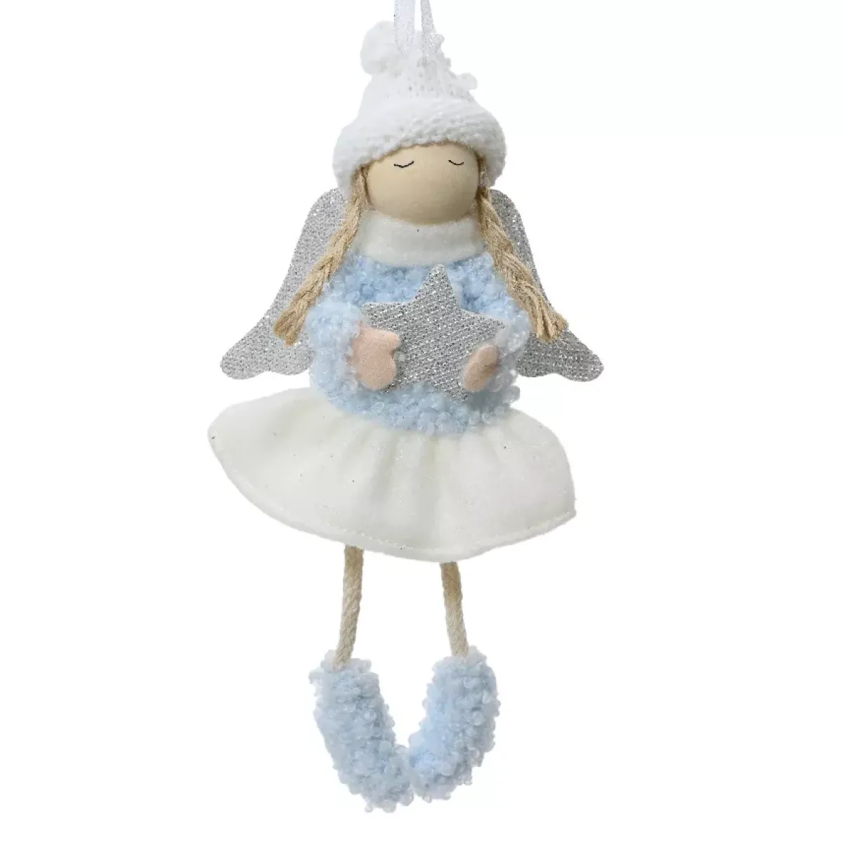 KAEMINGK Addobbi Natalizi-Angelo da appendere (H16 cm) Piccola Bambina stellata