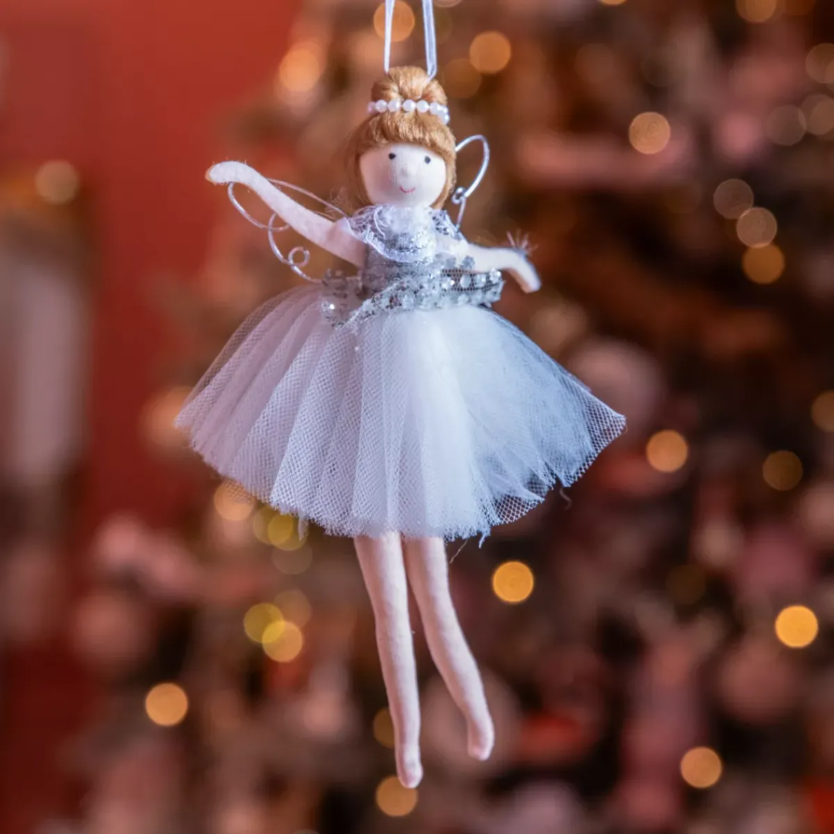 KAEMINGK Addobbi Natalizi-Angelo di Natale da appendere (H20 cm) Ballerina d'