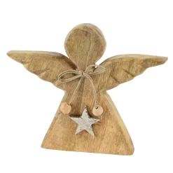 KAEMINGK Decorazioni E Oggetti Natalizi-Angelo di Natale in legno da tavolo (H14 cm) Sweety