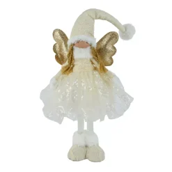 KAEMINGK Babbo Natale Animali E Personaggi-Angelo di Natale in piedi (H50 cm) Stella Crema e