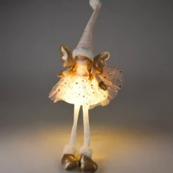 KOOPMAN Oggetti Decorativi E Illuminati|Babbo Natale Animali E Personaggi-Angelo di Natale luminoso a pile (H60 cm) Gladys stelle