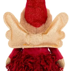 JJA Oggetti Decorativi E Illuminati|Babbo Natale Animali E Personaggi-Angelo di Natale luminoso con pile (H55 cm) Fata chiaro di luna seduta