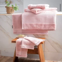 EMINZA Biancheria Bagno|Asciugamani Bagno-Asciugamano bagno cotone bio (30 x 50 cm) Méline