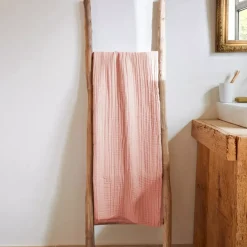 EMINZA Biancheria Bagno|Asciugamani Bagno-Asciugamano da bagno in garza di cotone (70 x 130 cm) Gaia