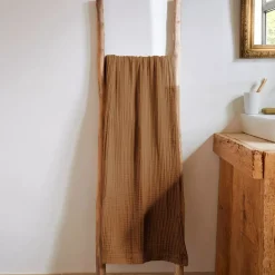 EMINZA Biancheria Bagno|Asciugamani Bagno-Asciugamano da bagno in garza di cotone (90 x 150 cm) Gaïa