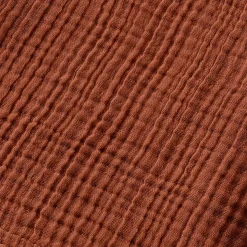 Asciugamano da bagno in garza di cotone (70 x 130 cm) Gaia Terracotta