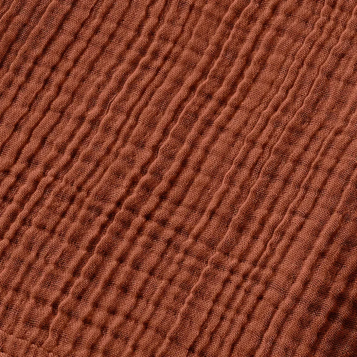 Asciugamano da bagno in garza di cotone (50 x 90 cm) Gaïa Terracotta