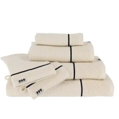 TENDANCE Biancheria Bagno|Asciugamani Bagno-Asciugamano da bagno nido d'ape (90 x 150 cm) Japandi