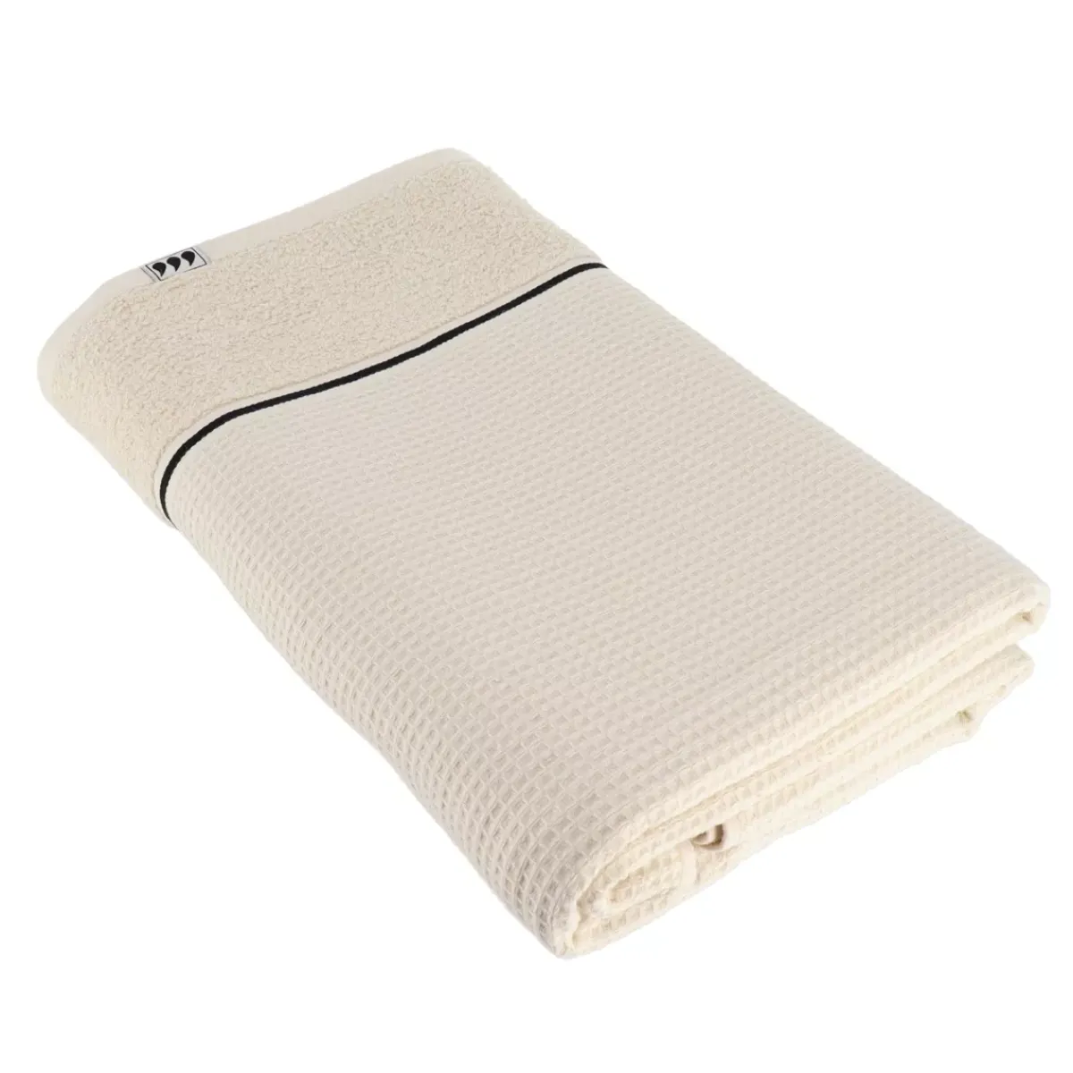 TENDANCE Biancheria Bagno|Asciugamani Bagno-Asciugamano da bagno nido d'ape (90 x 150 cm) Japandi