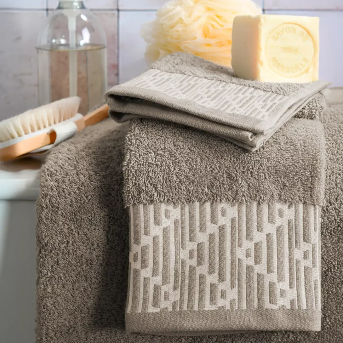 STOF Biancheria Bagno|Asciugamani Bagno-Asciugamano in cotone (70 x 140 cm) Tuli