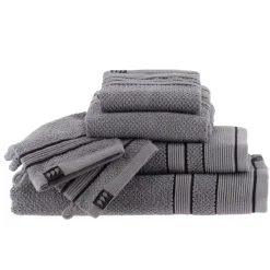 TENDANCE Biancheria Bagno|Asciugamani Bagno-Asciugamano (70 x 130 cm) Black Line / nero