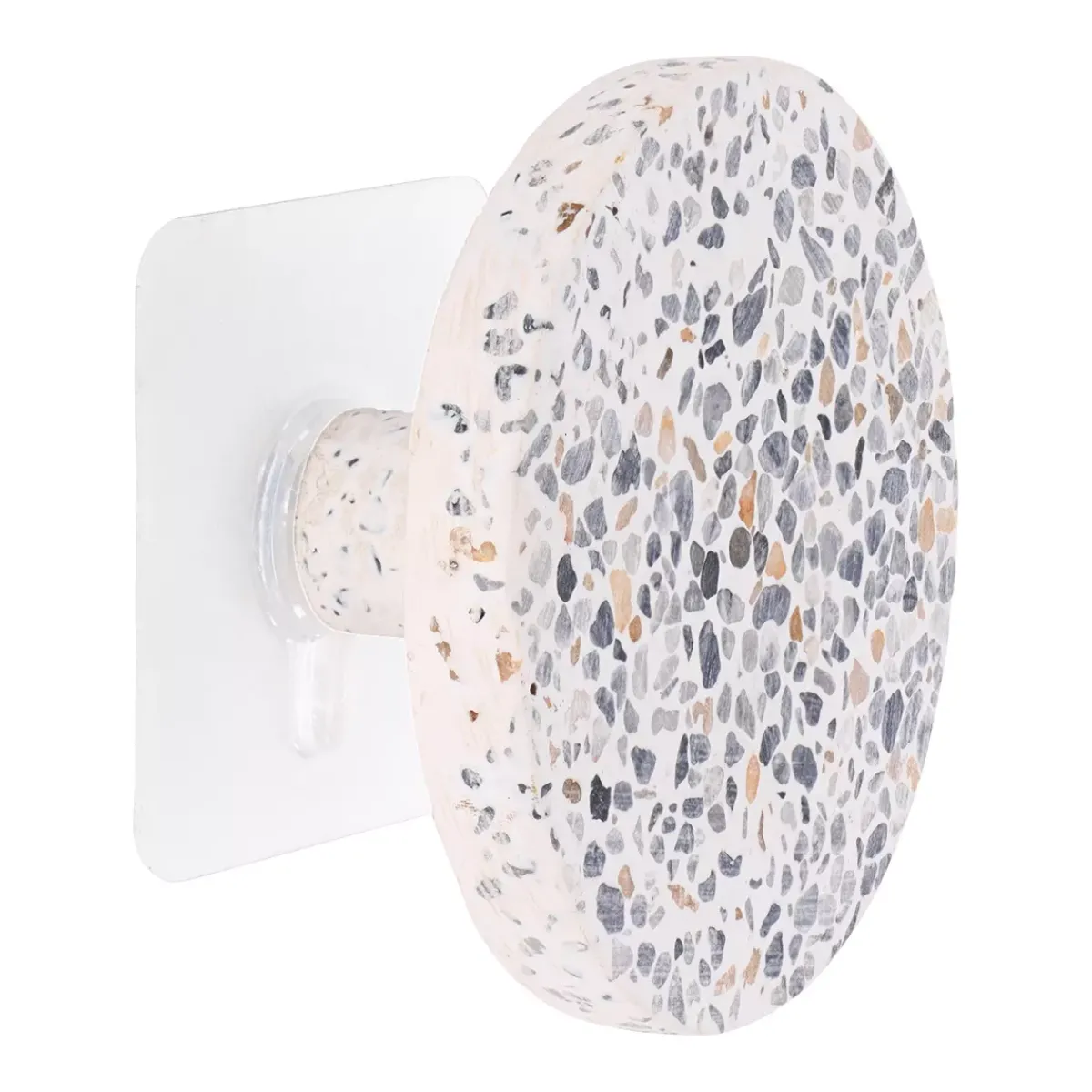 TENDANCE Contenitori Bagno-Attaccapanni adesivo effetto terrazzo (8,5 cm) Easy Chic