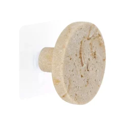 TENDANCE Contenitori Bagno-Attaccapanni adesivo effetto travertino (6,5 cm) Lina
