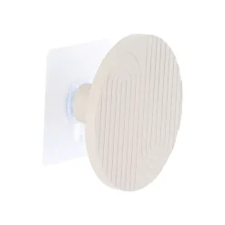 TENDANCE Contenitori Bagno-Attaccapanni adesivo in bambù (8 cm) Boho-chic tortora