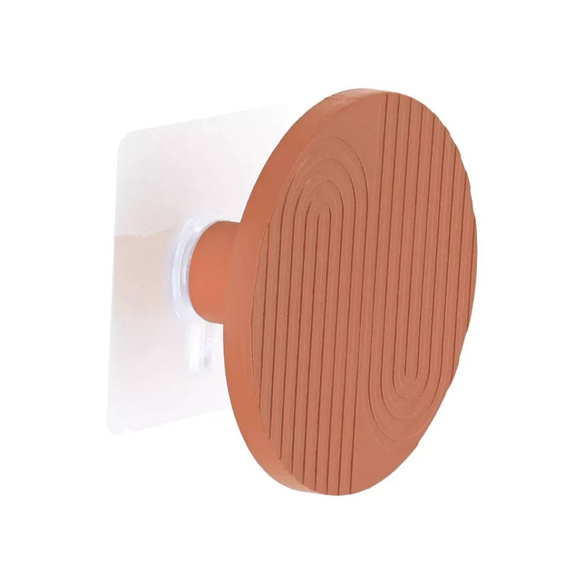 TENDANCE Contenitori Bagno-Attaccapanni adesivo in bambù (8 cm) Boho-chic