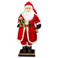 KOOPMAN Babbo Natale Animali E Personaggi|Personaggi E Oggetti Grande Dimensione-Automate Gigante musicale e luminoso (H200 cm) Babbo Natale e orsetto