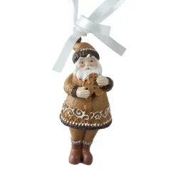KAEMINGK Addobbi Natalizi-Babbo Natale da appendere (H9 cm) Klaus in Pan di zenzero