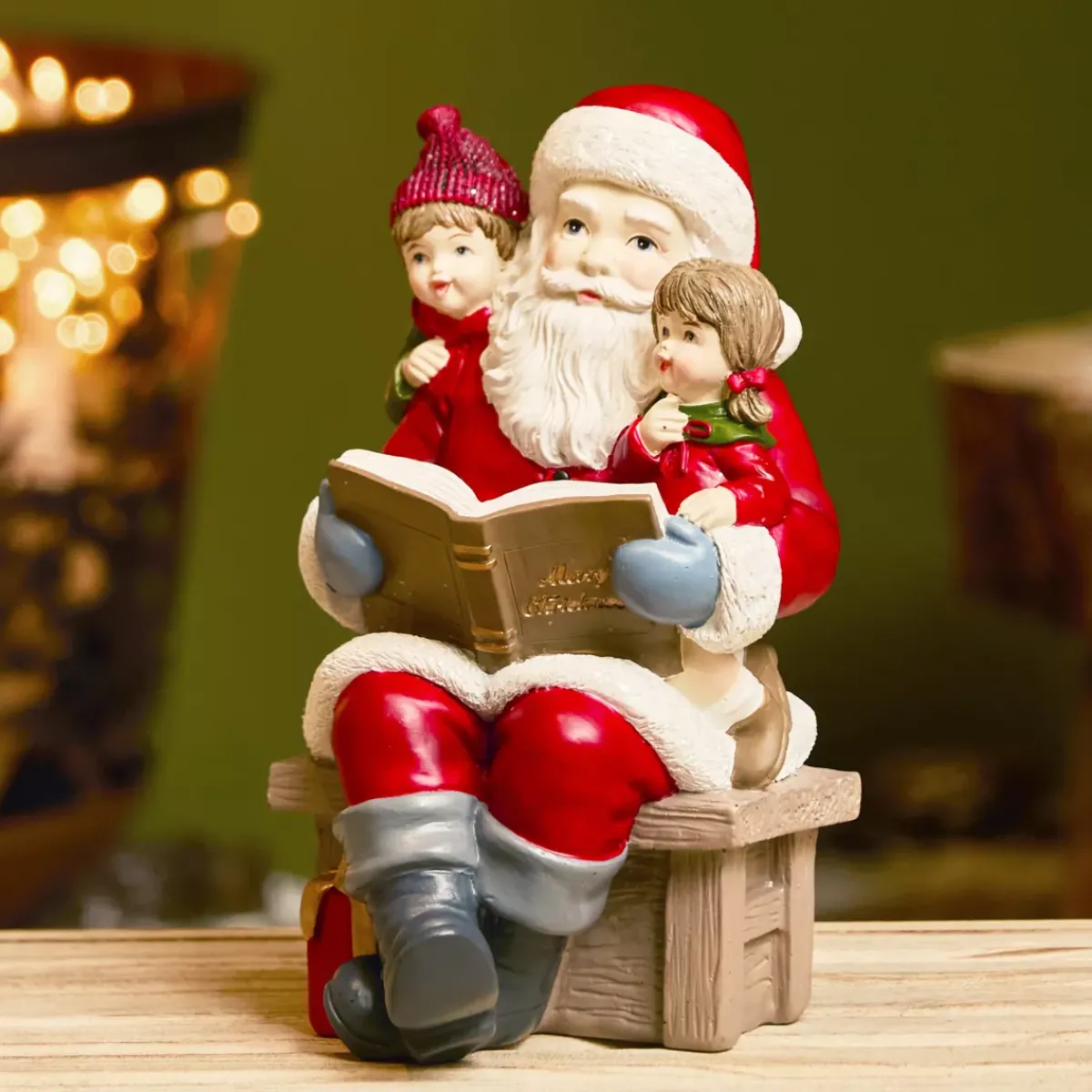 KAEMINGK Babbo Natale Animali E Personaggi-Babbo Natale decorativo (H18 cm) Racconto di Natale