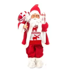 Feeric Lights & Christmas Babbo Natale Animali E Personaggi-Babbo Natale Gilles Alt. 45 cm