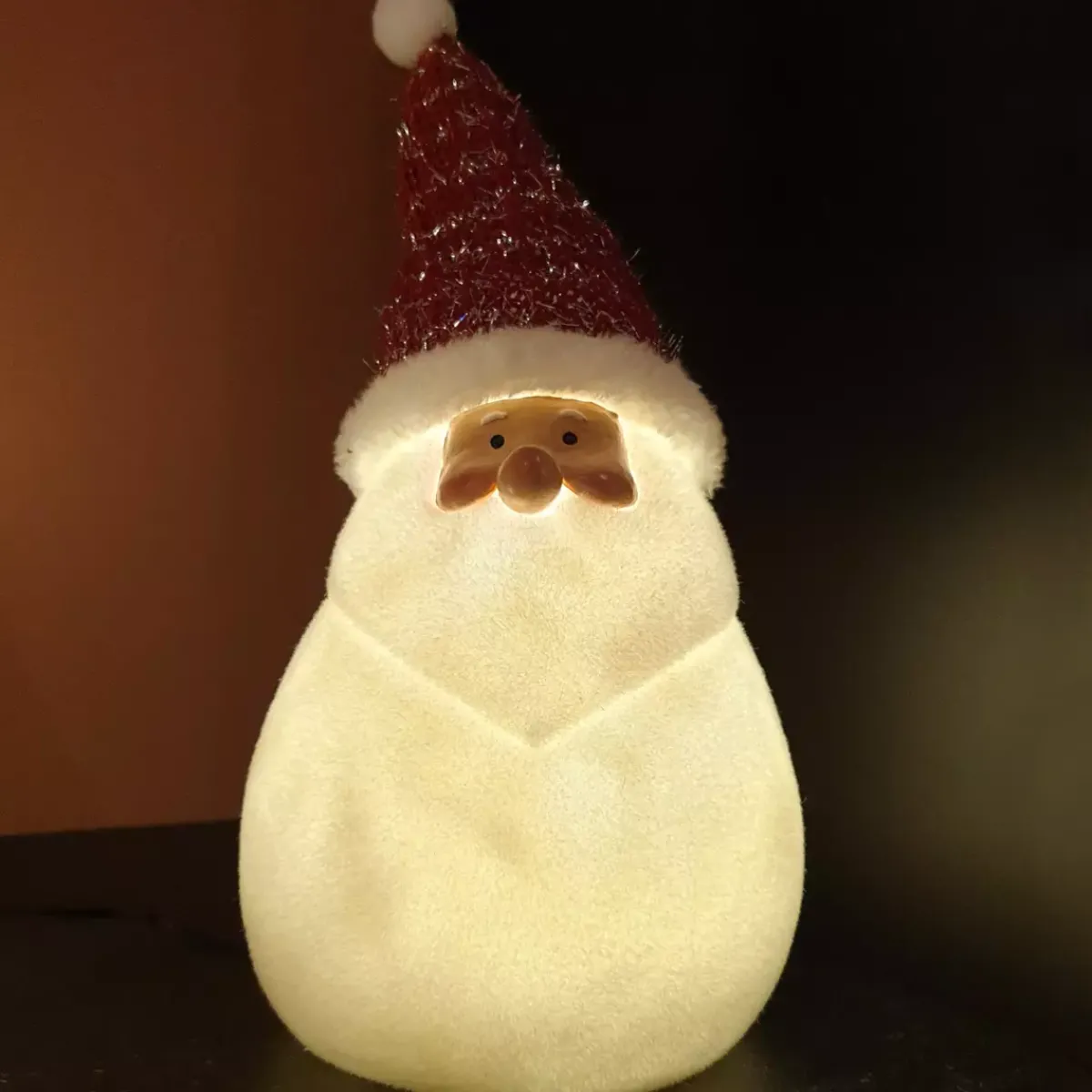 KAEMINGK Oggetti Decorativi E Illuminati|Babbo Natale Animali E Personaggi-Babbo Natale luminoso a pile Ennry 4 LED