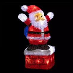 Feeric Lights & Christmas Oggetti Decorativi E Illuminati|Babbo Natale Animali E Personaggi-Babbo Natale luminoso Gastone 40 LED