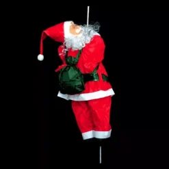 Feeric Lights & Christmas Babbo Natale Animali E Personaggi-Babbo Natale sulla corda François Alt.60 cm