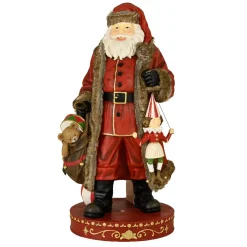 EMINZA Babbo Natale Animali E Personaggi|Personaggi E Oggetti Grande Dimensione-Babbo Natale tradizionale Gigante (H166 cm) Klaus e i regali