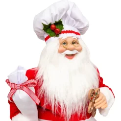 JJA Babbo Natale Animali E Personaggi-Babbo Natale tradizionale (H60 cm) Gautier il cuoco