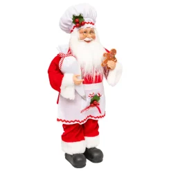JJA Babbo Natale Animali E Personaggi-Babbo Natale tradizionale (H45 cm) Gautier il cuoco
