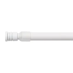 Bacchette autobloccanti allungabili rotonde (L60 - 80 cm / D10 mm) Pia Bianco satinato