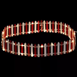 JJA Personaggi E Accessori Per Villaggio-Barriera luminosa in legno (H9 cm) per villaggio