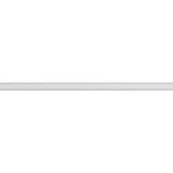 Bastone per tenda in ferro battuto regolabile (L185 - 350 cm / D28 mm) Lino Bianco opaco