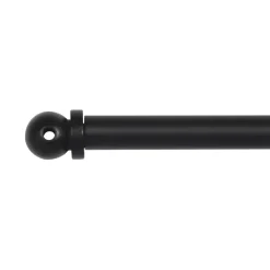 Bastone per tende leggere estensibile rotondo (L40 - 60 cm /D7 mm) Pietro Nero opaco.