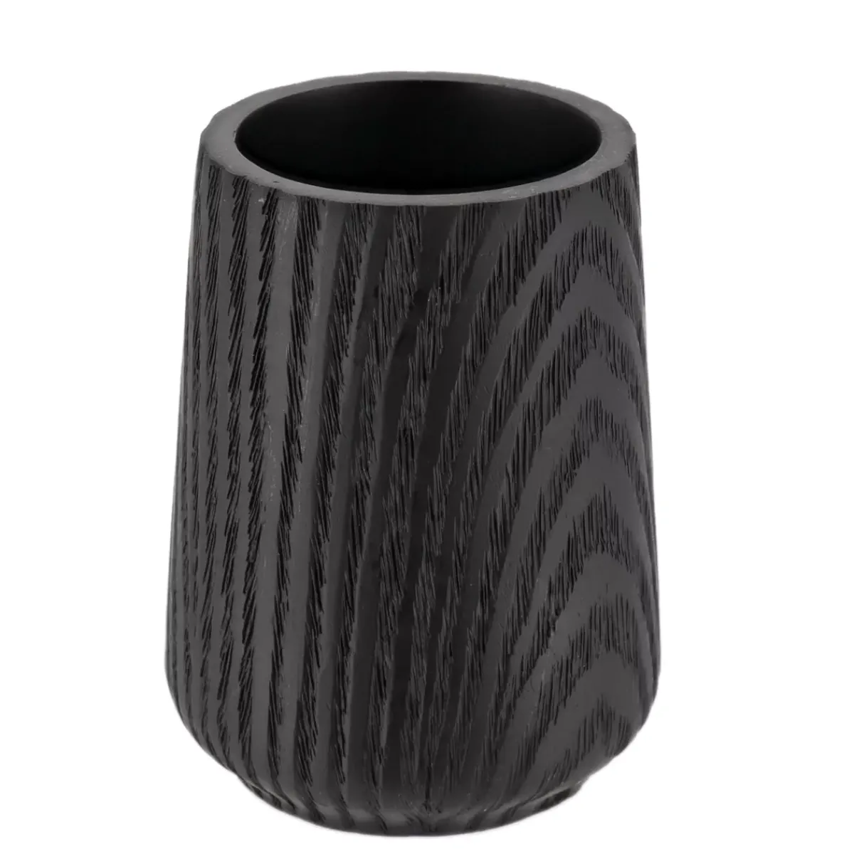 TENDANCE Accessori Bagno-Bicchiere in resina effetto legno Scandi