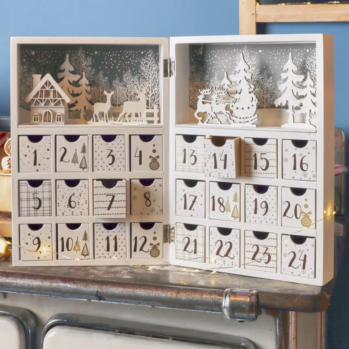 KAEMINGK Decorazioni E Oggetti Natalizi-Calendario dell'Avvento da riempire (H30 cm) Scandinavia