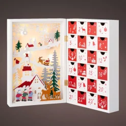 KAEMINGK Decorazioni E Oggetti Natalizi-Calendario dell'Avvento luminoso Paesaggio Natalizio Incantato
