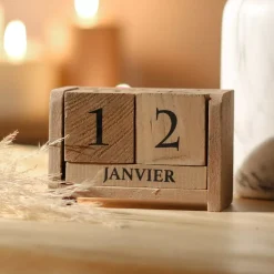 ATMOSPHERA Elementi Decorativi-Calendario in (7.5 cm) colonial Naturale