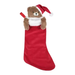 STOF Calza E Berretto E Vestito Di Natale-Calza di Natale (H50 cm) Orsetto Lucien
