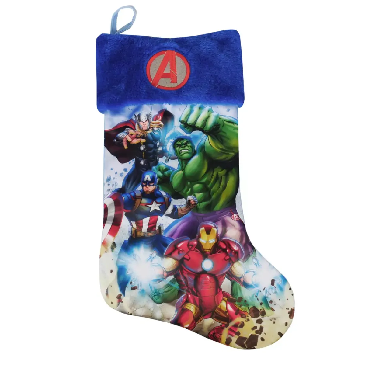 CHRISTMAS INSPIRATIONS Calza E Berretto E Vestito Di Natale|Addobbi Di Natale Disney-Calzette di Natale Disney Avengers Verde