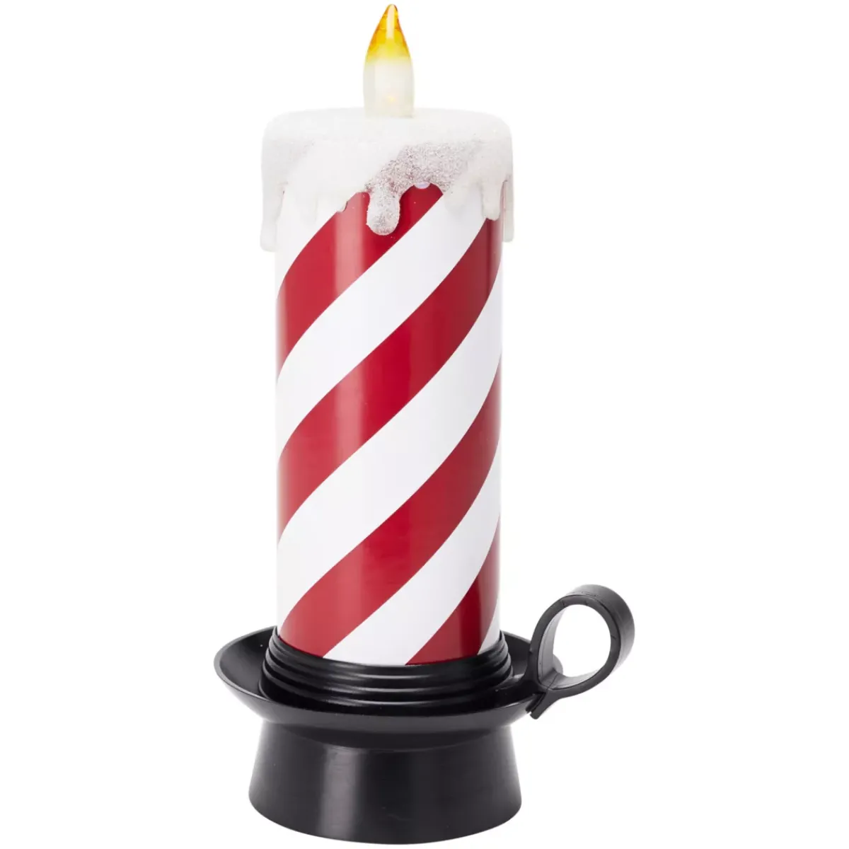 KOOPMAN Oggetti Decorativi E Illuminati|Ghirlande Luminose Decorative-Candela decorativa luminosa LED (H30 cm) Candy Candle e bianco