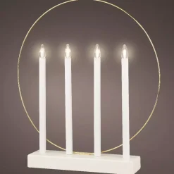 KAEMINGK Decorazioni E Oggetti Natalizi-candeliere cerchio a pile con luci 4 LED