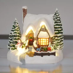 KAEMINGK Villaggio Di Natale Luminoso-Casa di villaggio illuminata Piccolo Cottage