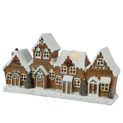 KAEMINGK Decorazioni E Oggetti Natalizi|Oggetti Decorativi E Illuminati-Case decorative luminose con pile (H12 cm) Villaggio delizia Bianco caldo