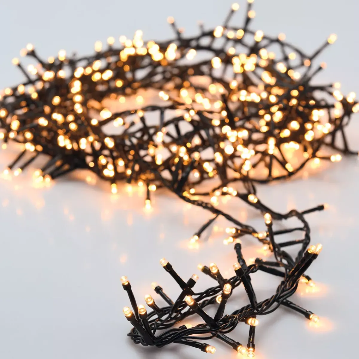 EMINZA Guilande Di Luci Grande Lunghezza|Ghirlande Di Luci-Catena luminosa 1000 LED Compact bianco caldo