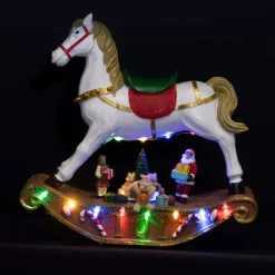 KAEMINGK Decorazioni E Oggetti Natalizi|Oggetti Decorativi E Illuminati-Cavallo a dondolo luminoso a pile 14 LED (H27 cm) Magia